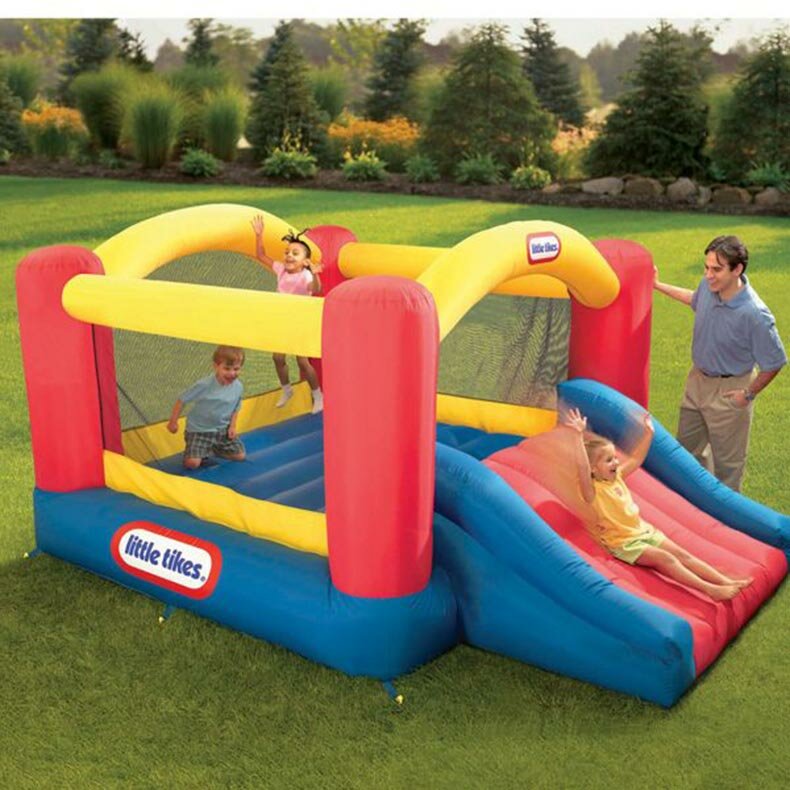 bounce house slip n slide